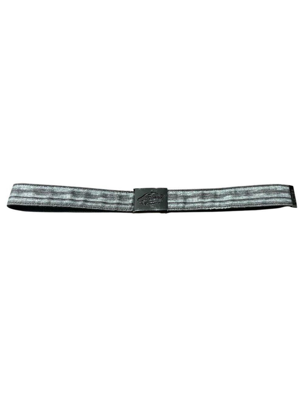 Vans Conductor Adjustable Black Gray Web Belt Debossed Logo Buckle Skater Retro